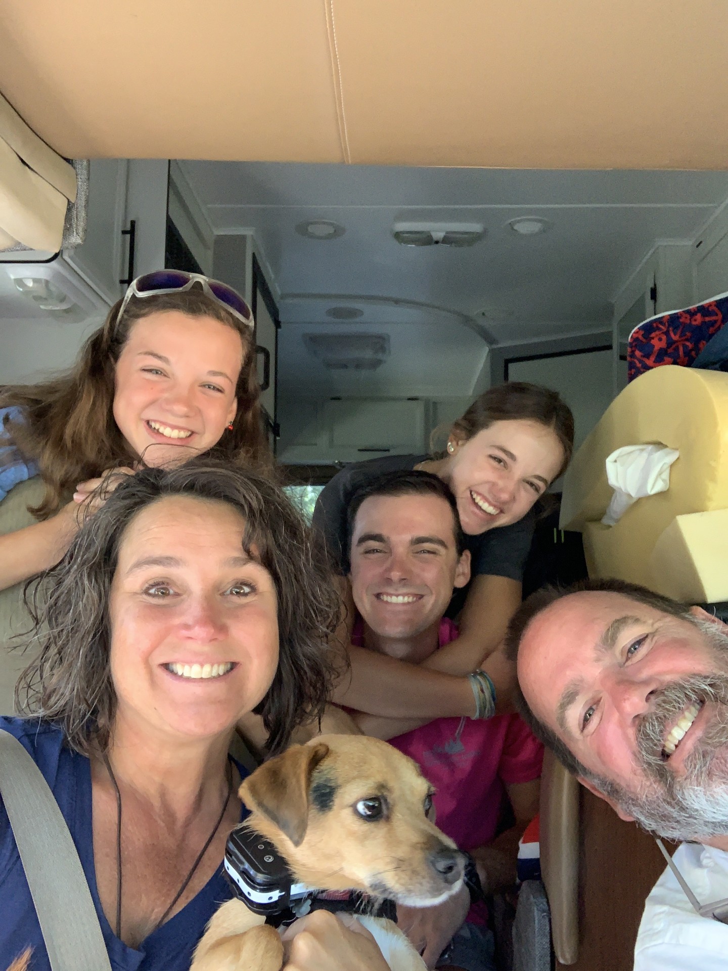 Family in an RV 