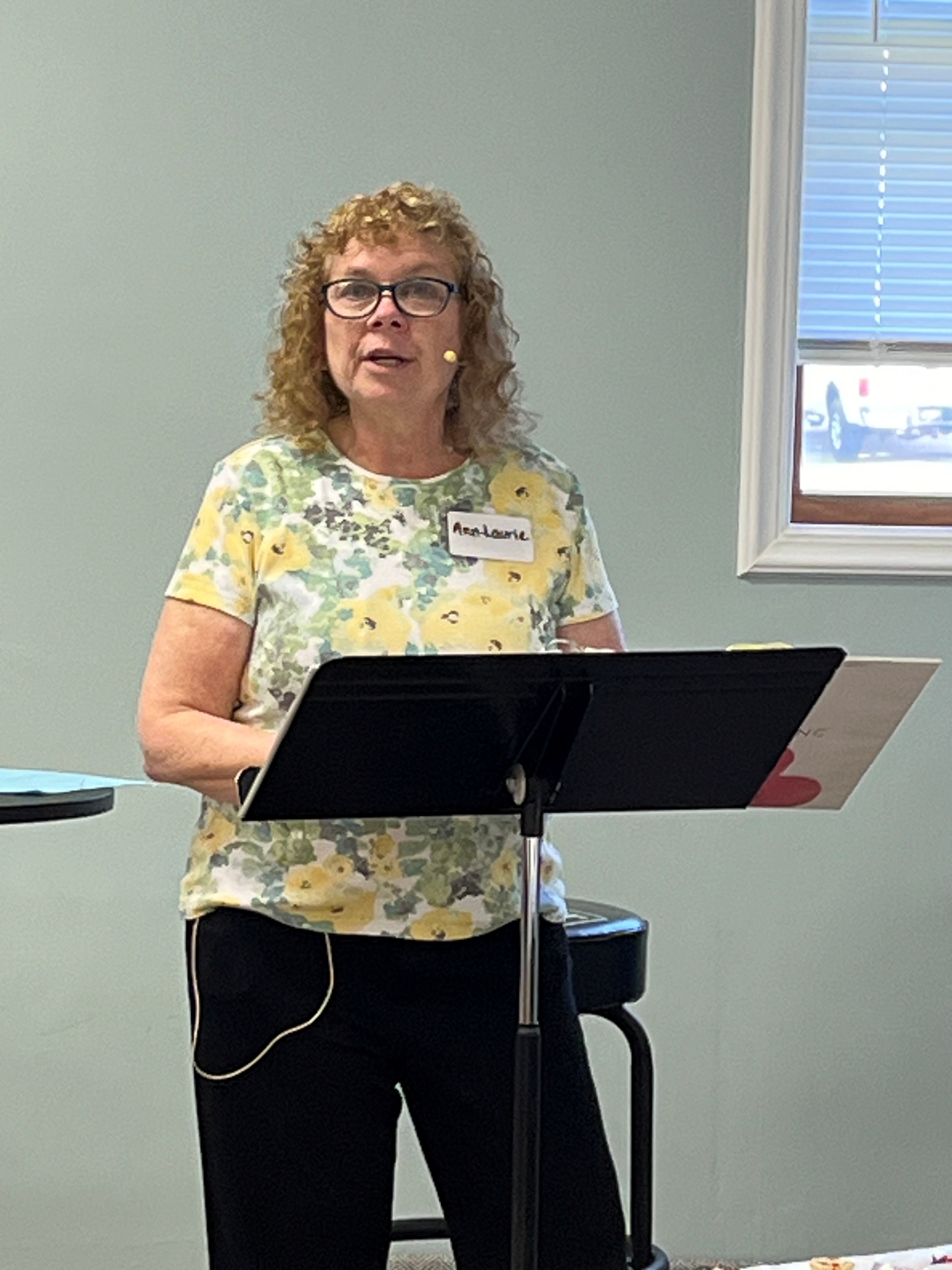 Ann-Laurie presenting