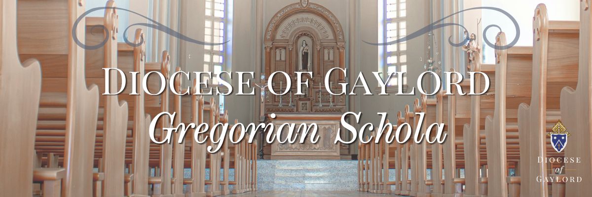 Gregorian Schola webpage banner