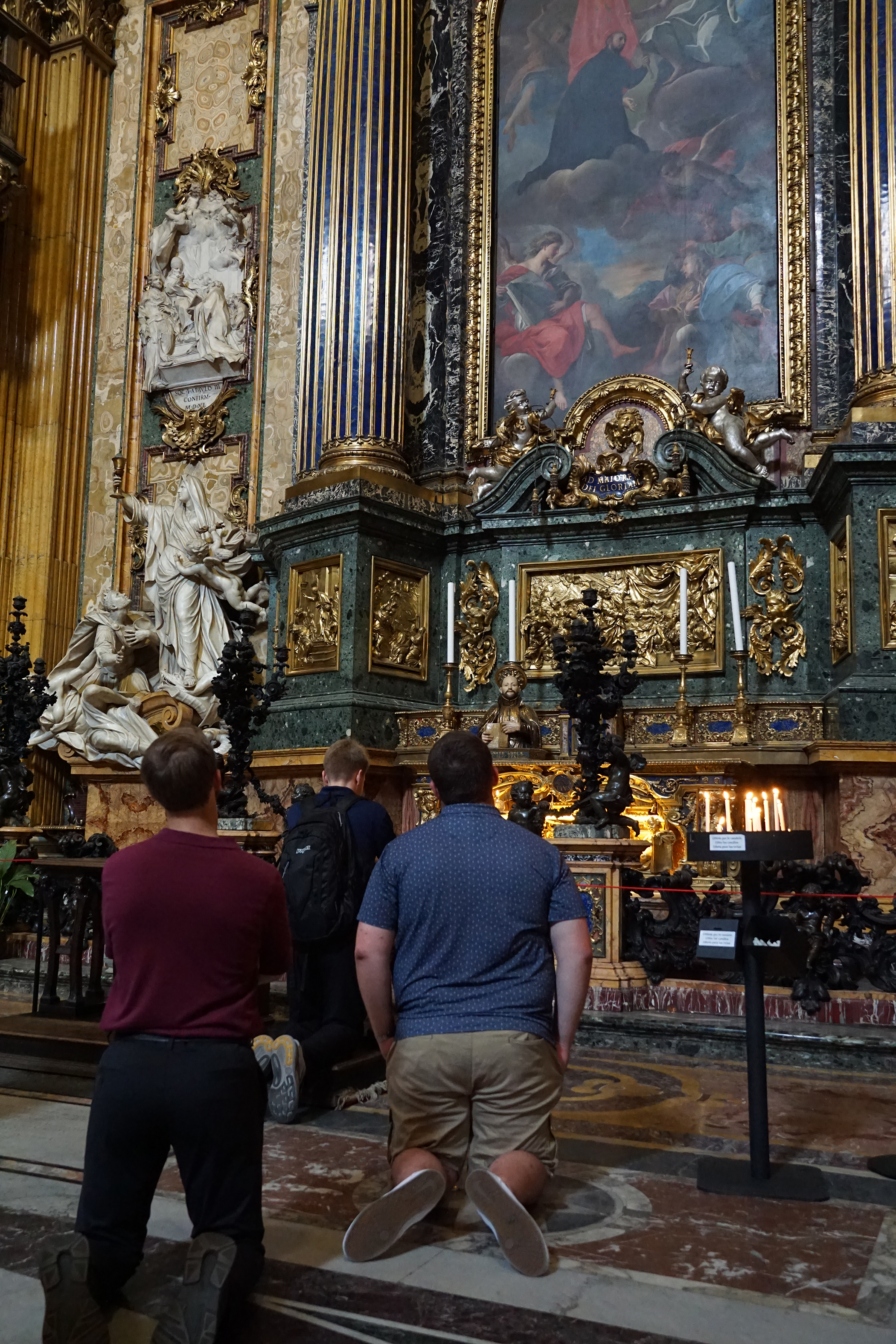 altar of st. ignatius in the Gesù