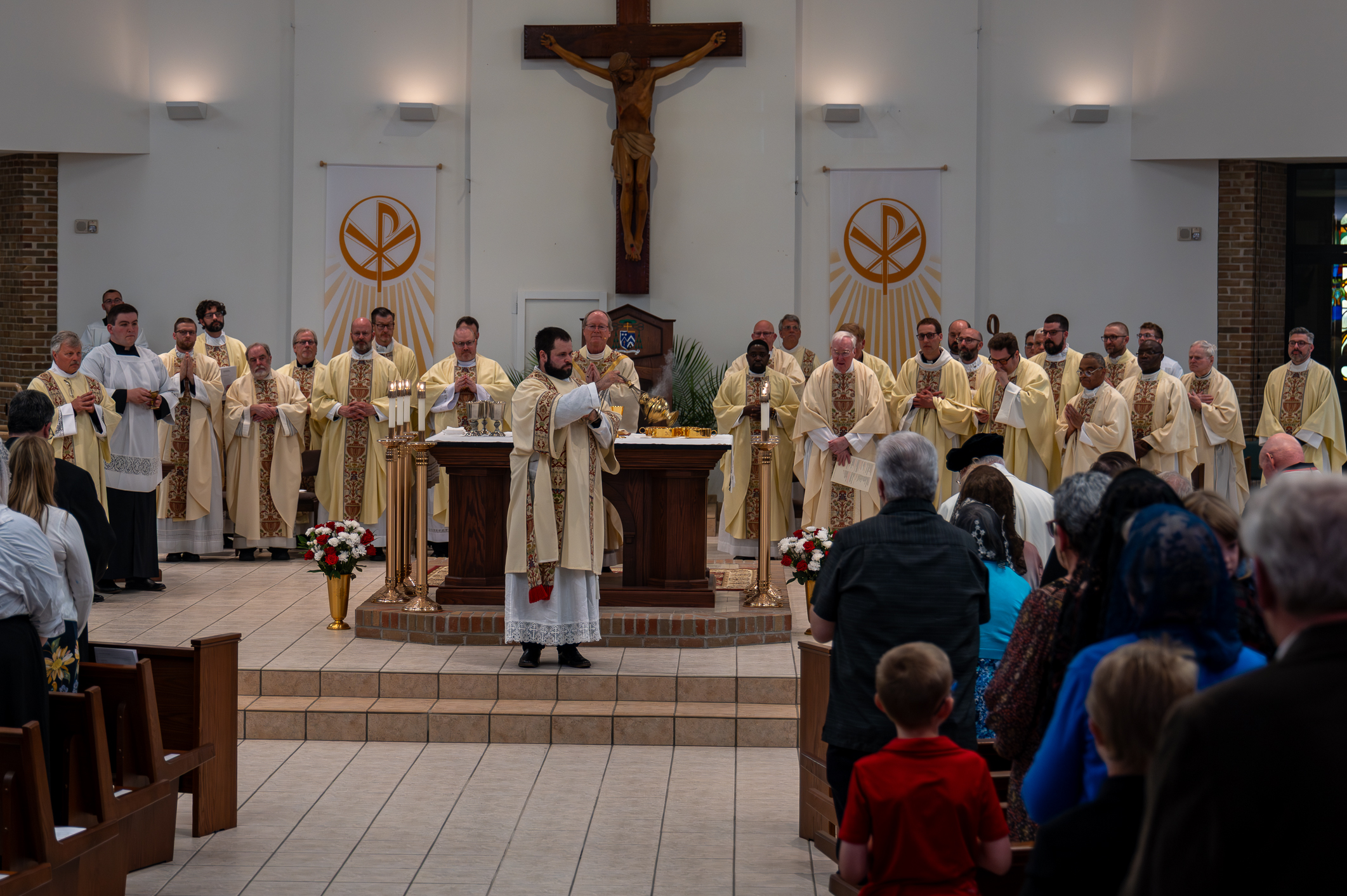 group of priests in Cathedral