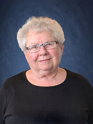 older woman with glasses