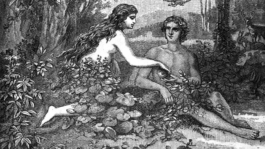 Adam and Eve print