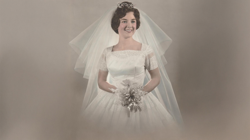 Woman in wedding dress
