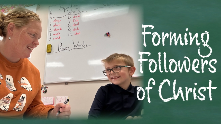 female teacher with student