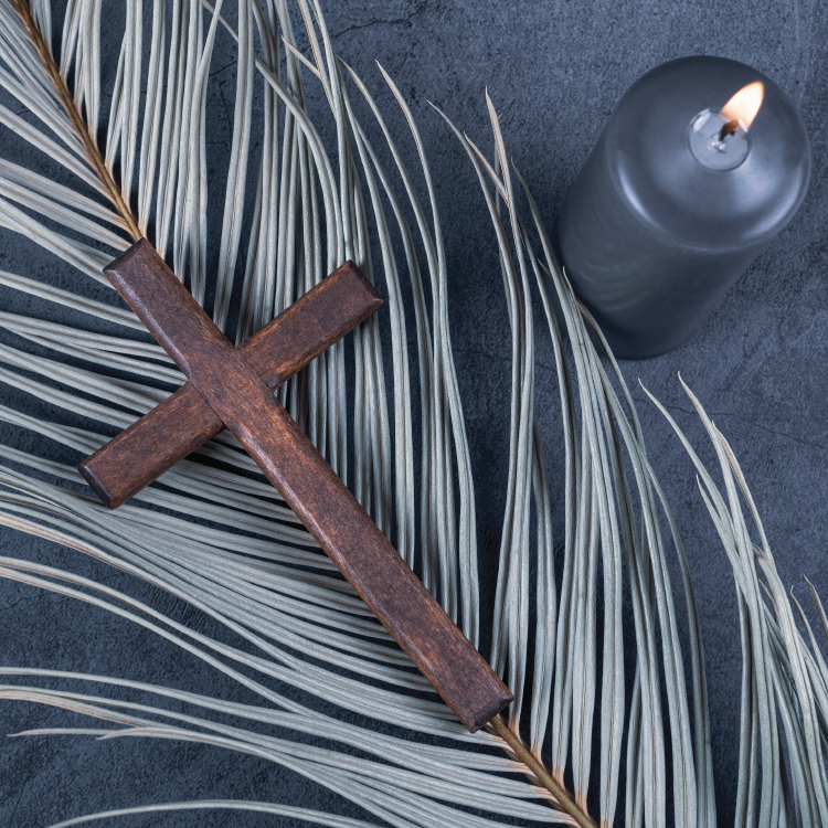 Lent Candle 2.5 x 2.5 Square - color