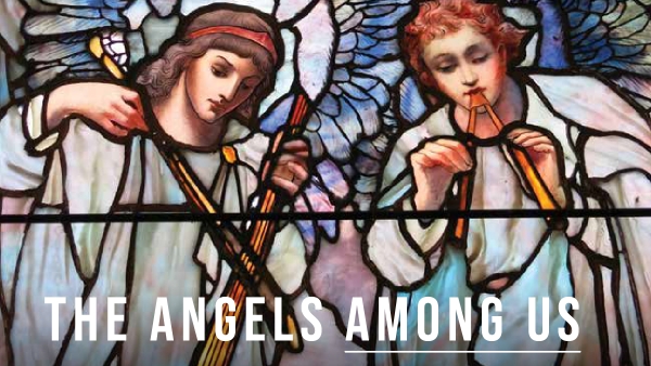 stained glass angels