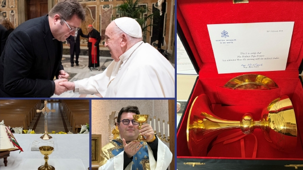 chalice, Pope Francis, Father Furgiuele